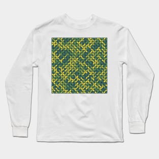 Metaballs Pattern (Green Yellow) Long Sleeve T-Shirt